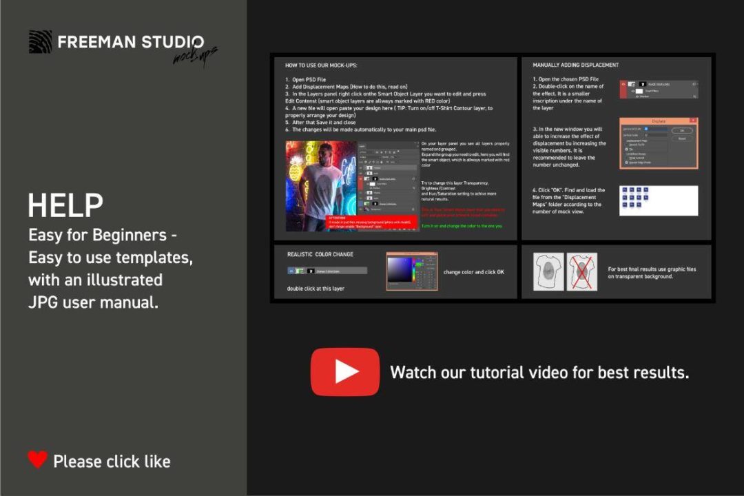 19款时尚光影室内拍摄女士半袖衫T恤LOGO印花图案设计效果图PS展示贴图样机模板合集素材 T-Shirt Mock-Up Set 样机素材 sucaiwan.com