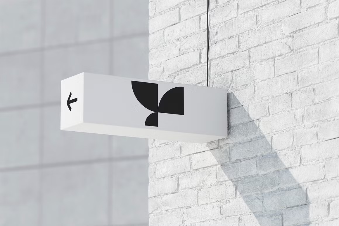 8款高级户外灯箱店招LOGO标牌指示牌广告牌设计效果图PS贴图样机模板 Lightbox Standard Mockup Bundle 样机素材 sucaiwan.com