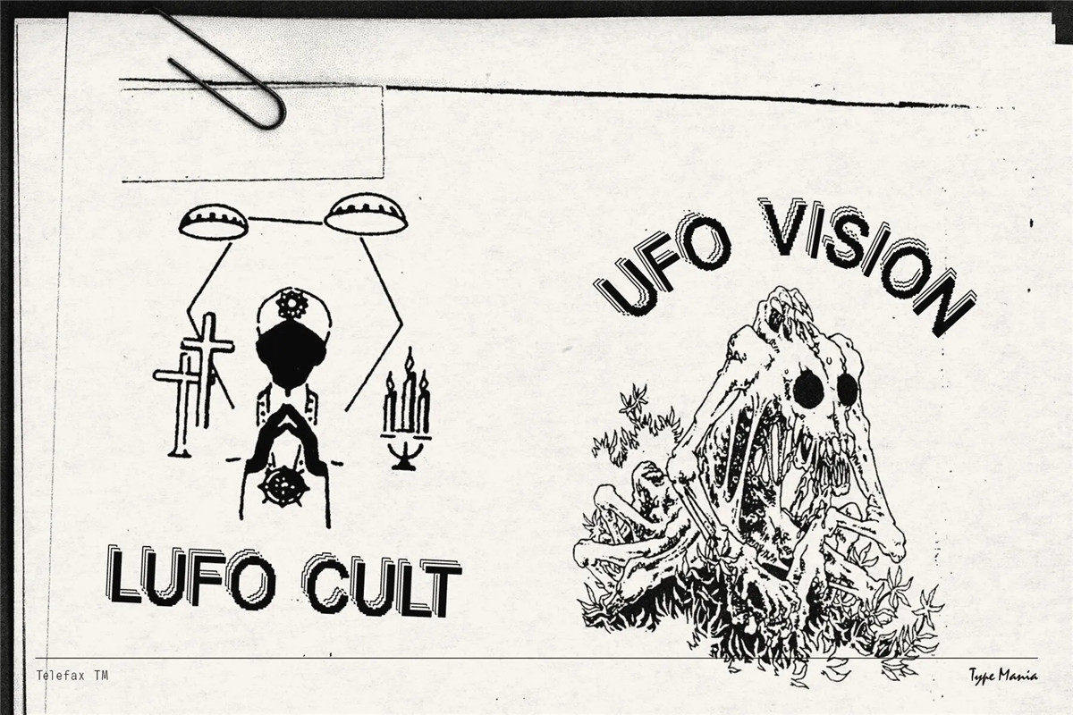 英文字体:复古数字化像素故障抖动科技仿旧ASCII标题排版无衬线趣味装饰字体 Telefax TM – Eroded Fax Typeface 设计素材 第2张-素材湾丨精选海外优质设计素材资源 英文字体:复古数字化像素故障抖动科技仿旧ASCII标题排版无衬线趣味装饰字体 Telefax TM – Eroded Fax Typeface 设计素材 sucaiwan.com