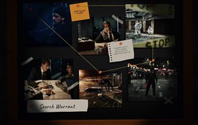 FCPX插件:悬疑刑侦探案类电影电视剧短片开场片头