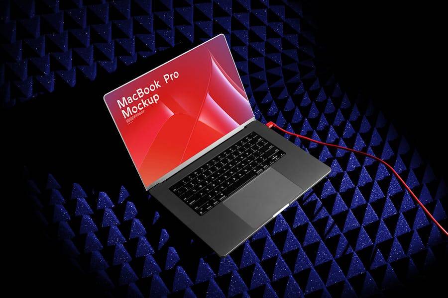 3款暗黑风格网站界面设计作品集展示效果图苹果MacBook Pro笔记本电脑贴图PSD样机模板 MacBook Pro Mockups / SGNL Series 样机素材 sucaiwan.com