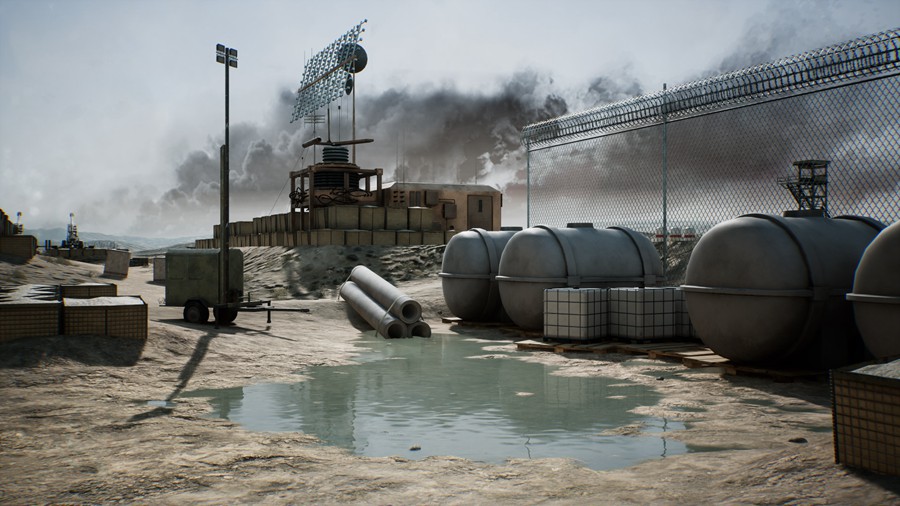 未来科幻外星球太空军事基地场景3D模型UE设计素材 Unreal Engine – Military Base – Premium 样机素材 sucaiwan.com