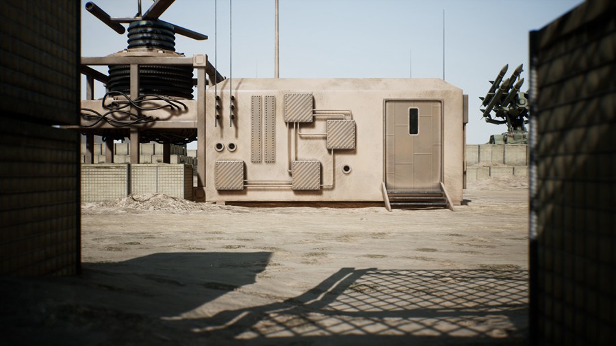 未来科幻外星球太空军事基地场景3D模型UE设计素材 Unreal Engine – Military Base – Premium 样机素材 sucaiwan.com