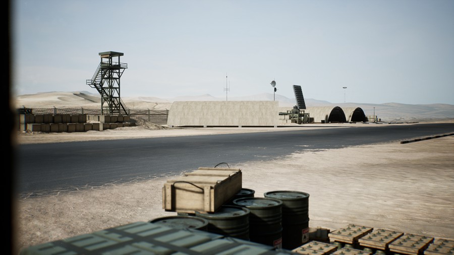 未来科幻外星球太空军事基地场景3D模型UE设计素材 Unreal Engine – Military Base – Premium 样机素材 sucaiwan.com