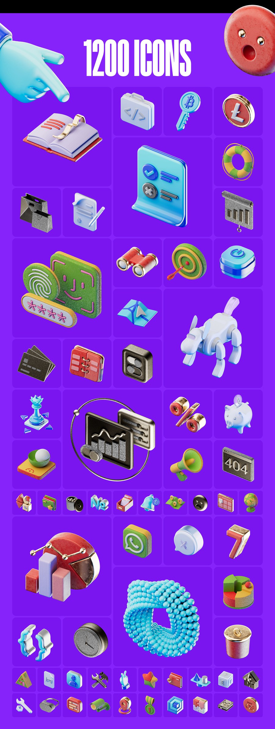 1200款创意APP网站界面设计3D立体插图图标Icons设计Figma格式素材 Unpredictably Modern 3D Pack 图标素材 第2张-素材湾丨精选海外优质设计素材资源 1200款创意APP网站界面设计3D立体插图图标Icons设计Figma格式素材 Unpredictably Modern 3D Pack 图标素材 sucaiwan.com