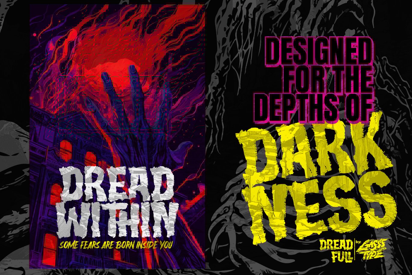 复古怀旧电影标题书籍封面设计装饰英文字体安装包 Dreadfull – Horror Retro Font 设计素材 第10张-素材湾丨精选海外优质设计素材资源 复古怀旧电影标题书籍封面设计装饰英文字体安装包 Dreadfull – Horror Retro Font 设计素材 sucaiwan.com