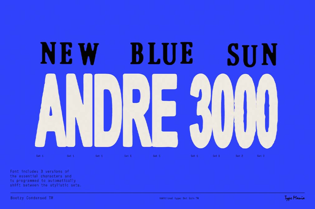 复古粗犷磨损印刷LOGO海报标题无衬线字体Bootzy Condensed TM – Rugged Font 设计素材 sucaiwan.com