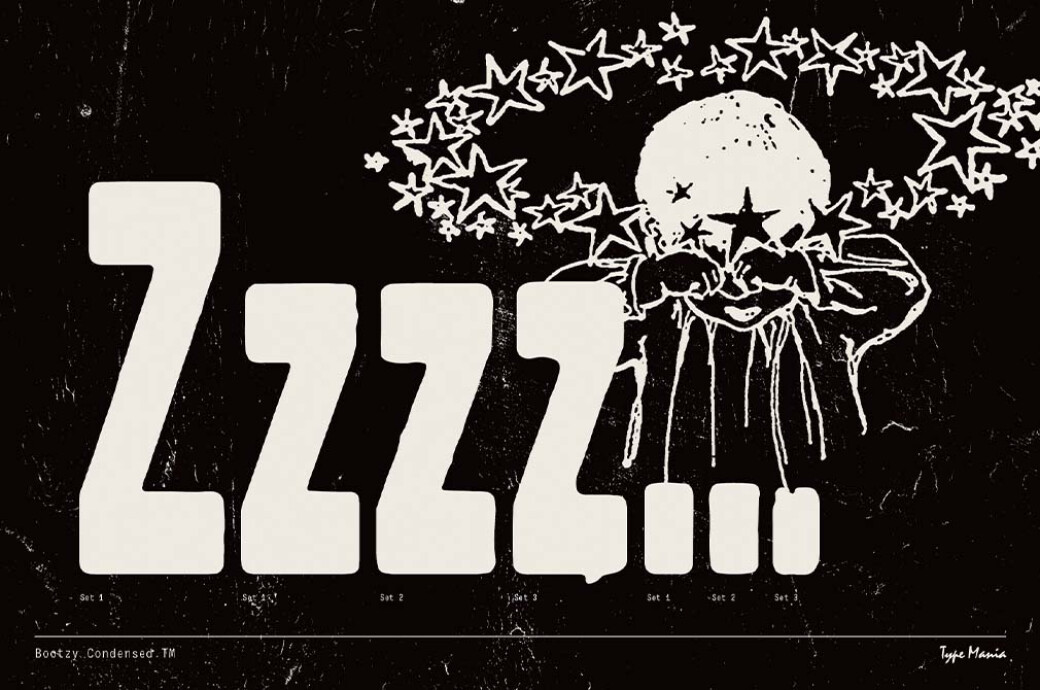 复古粗犷磨损印刷LOGO海报标题无衬线字体Bootzy Condensed TM – Rugged Font 设计素材 sucaiwan.com