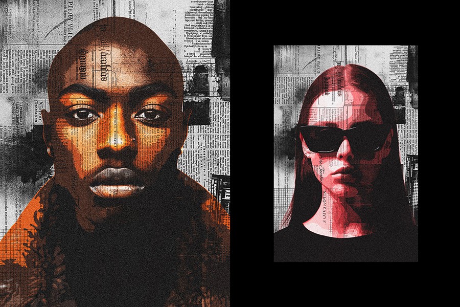 老式旧报纸海报照片打印效果Photoshop模板样机 Newspaper Pieces Photo Effect 插件预设 第3张-素材湾丨精选海外优质设计素材资源 老式旧报纸海报照片打印效果Photoshop模板样机 Newspaper Pieces Photo Effect 插件预设 sucaiwan.com