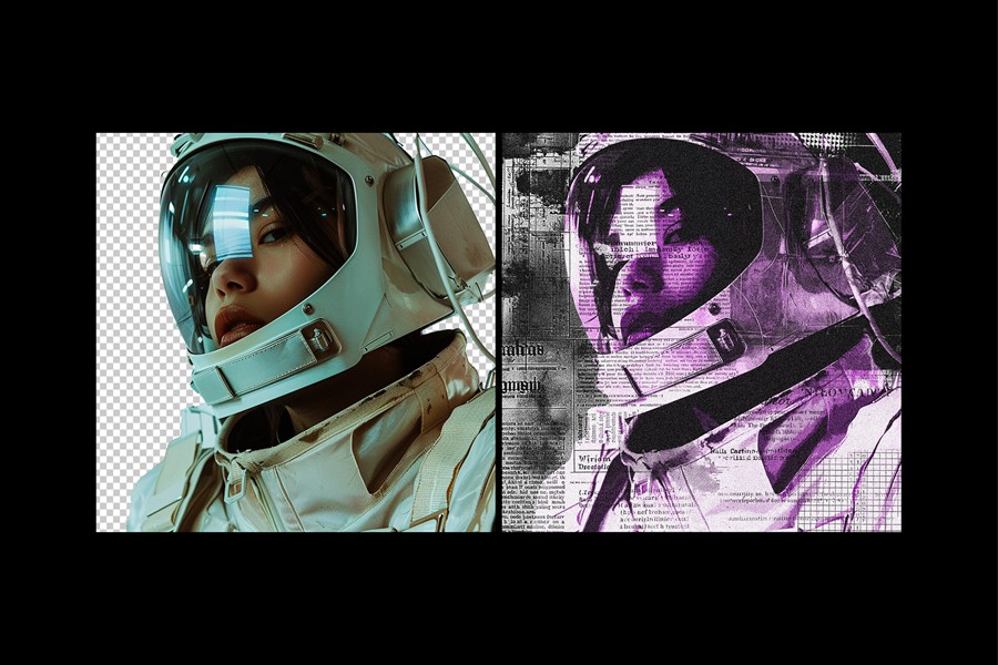 老式旧报纸海报照片打印效果Photoshop模板样机 Newspaper Pieces Photo Effect 插件预设 第6张-素材湾丨精选海外优质设计素材资源 老式旧报纸海报照片打印效果Photoshop模板样机 Newspaper Pieces Photo Effect 插件预设 sucaiwan.com