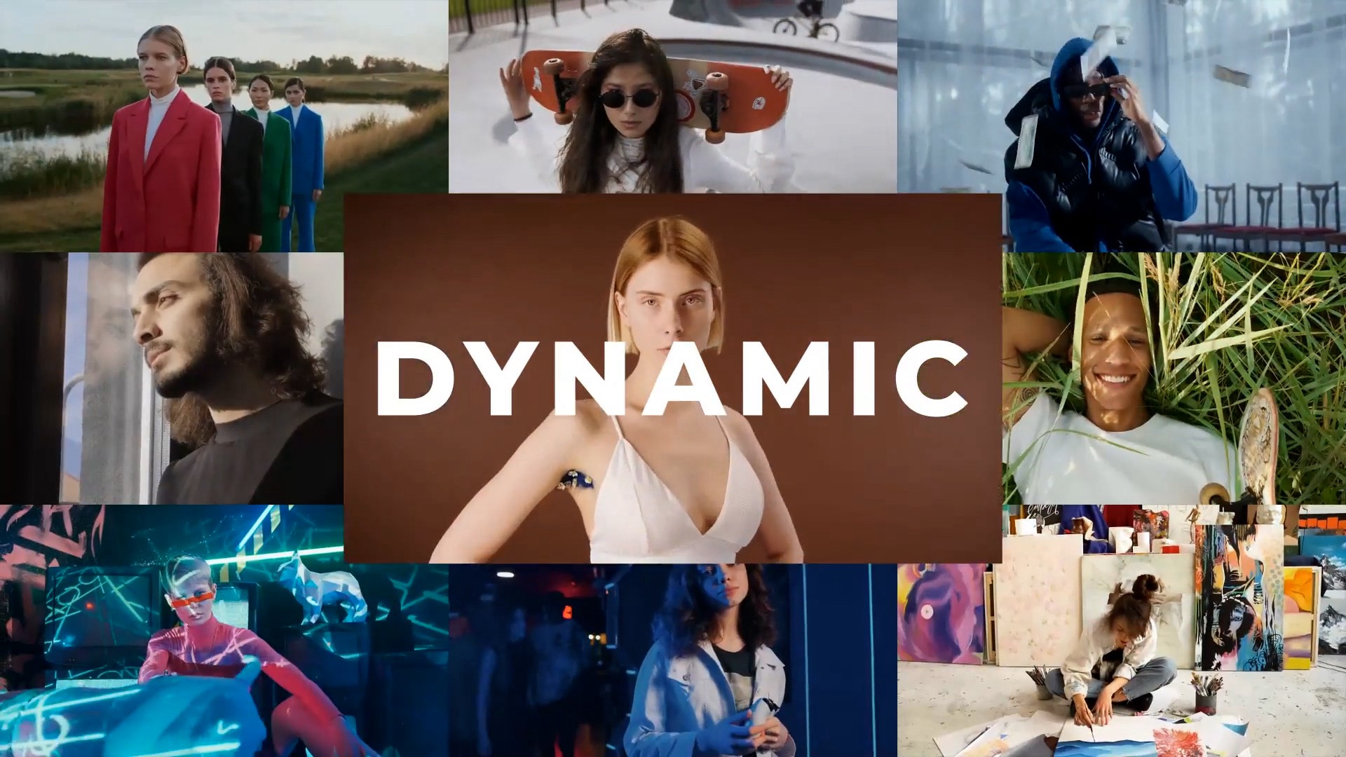 Dynamic Promo Opener 多屏视频开场广告快闪节奏转场过渡达芬奇模板 影视音频 sucaiwan.com