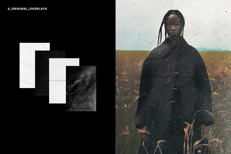 复古高质量半调风格波普艺术照片效果Photoshop模板 Halftone Vintage Photo Effect 插件预设 第5张-素材湾丨精选海外优质设计素材资源 复古高质量半调风格波普艺术照片效果Photoshop模板 Halftone Vintage Photo Effect 插件预设 sucaiwan.com