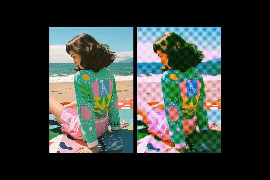 复古高质量半调风格波普艺术照片效果Photoshop模板 Halftone Vintage Photo Effect 插件预设 第10张-素材湾丨精选海外优质设计素材资源 复古高质量半调风格波普艺术照片效果Photoshop模板 Halftone Vintage Photo Effect 插件预设 sucaiwan.com