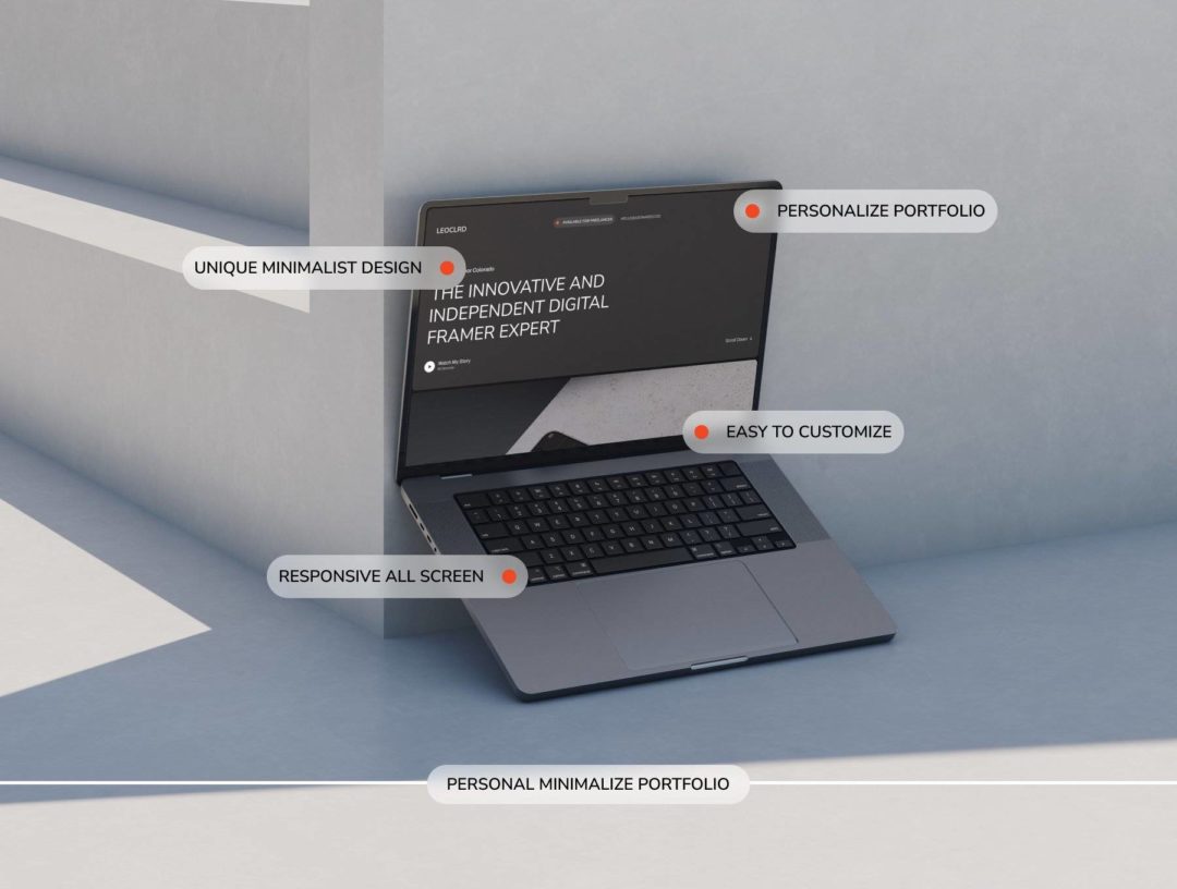 创意极简自由职业设计作品集网站web ui界面设计framer模板素材 Leonor Personal Framer Template APP UI 第2张-素材湾丨精选海外优质设计素材资源 创意极简自由职业设计作品集网站web ui界面设计framer模板素材 Leonor Personal Framer Template APP UI sucaiwan.com