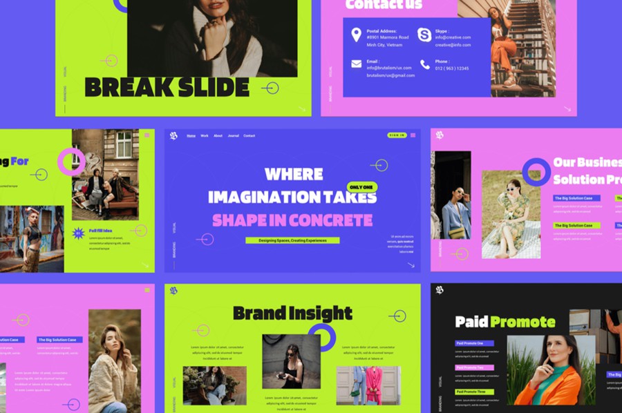 时尚极简企业营销策划演示文稿设计ppt模板 Brutalism – Powerpoint Template 幻灯图表 第2张-素材湾丨精选海外优质设计素材资源 时尚极简企业营销策划演示文稿设计ppt模板 Brutalism – Powerpoint Template 幻灯图表 sucaiwan.com