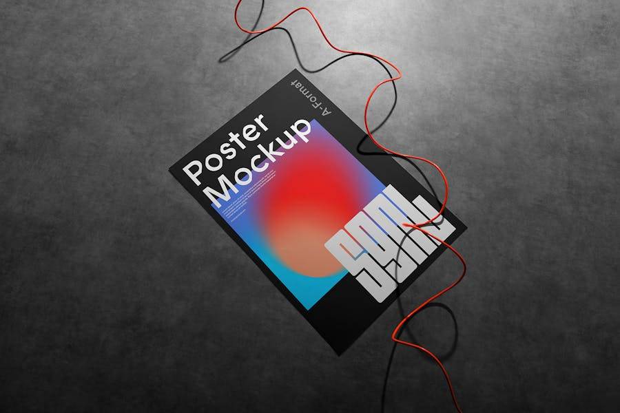 5款暗黑风格霓虹效果宣传单页海报招贴设计展示效果图PS贴图样机模板 Poster Mockups / SGNL Series 样机素材 第7张-素材湾丨精选海外优质设计素材资源 5款暗黑风格霓虹效果宣传单页海报招贴设计展示效果图PS贴图样机模板 Poster Mockups / SGNL Series 样机素材 sucaiwan.com