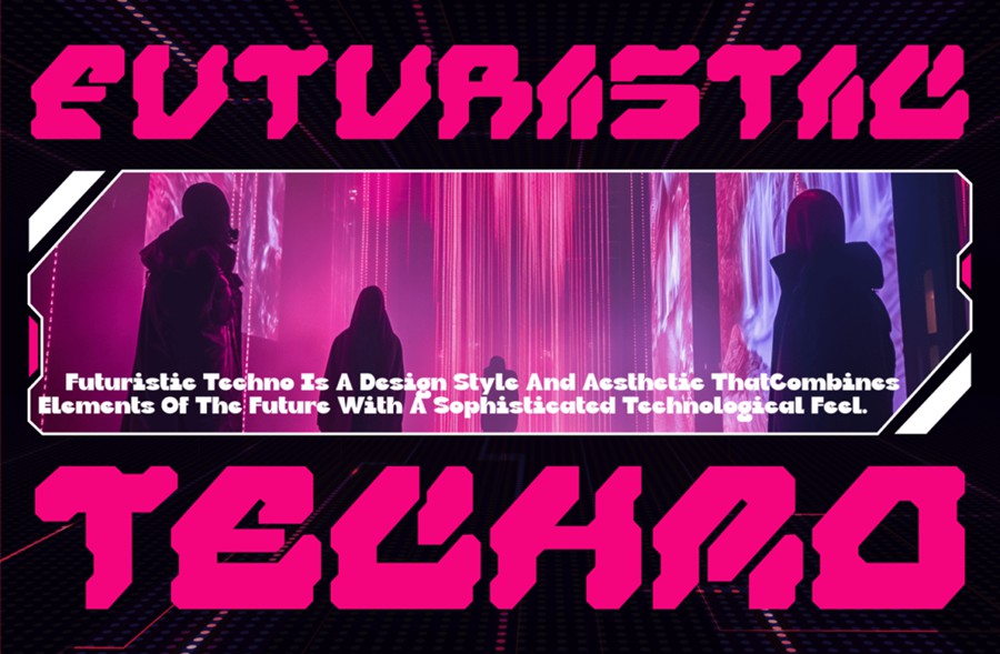 未来科幻赛博朋克机甲海报网站徽标设计装饰英文字体安装包 Ceimo – Modern Techno Font 设计素材 第6张-素材湾丨精选海外优质设计素材资源 未来科幻赛博朋克机甲海报网站徽标设计装饰英文字体安装包 Ceimo – Modern Techno Font 设计素材 sucaiwan.com