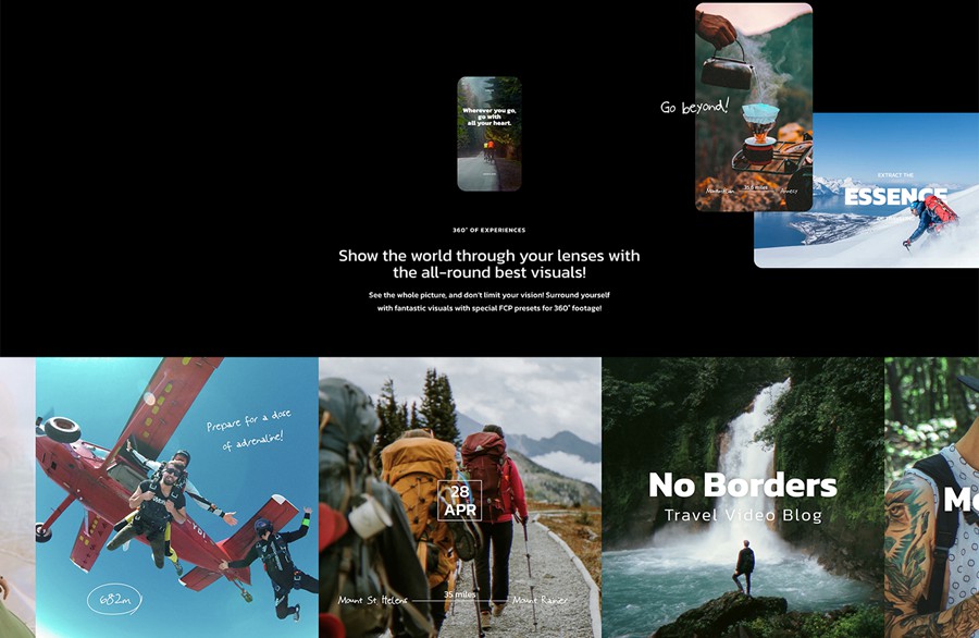 MotionVFX - mTrip Insta360全景运动相机Vlog旅拍特效/转场过渡FCPX插件 , 第5张-素材湾丨精选海外优质设计素材资源 MotionVFX - mTrip Insta360全景运动相机Vlog旅拍特效/转场过渡FCPX插件 , sucaiwan.com