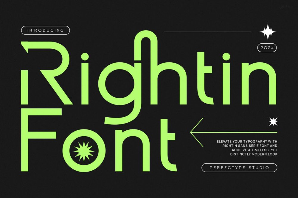 复古简约品牌杂志海报徽标设计无衬线英文字体安装包 Rightin Modern Futuristic Ligature Sans Serif Fon 设计素材 第1张-素材湾丨精选海外优质设计素材资源 复古简约品牌杂志海报徽标设计无衬线英文字体安装包 Rightin Modern Futuristic Ligature Sans Serif Fon 设计素材 sucaiwan.com