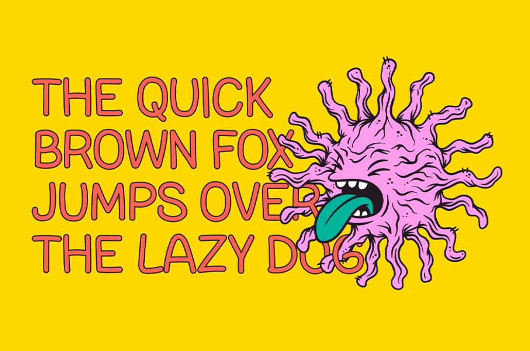 儿童卡通漫画插图海报设计封面标题手写字体 SK Yok Deve Font 设计素材 sucaiwan.com