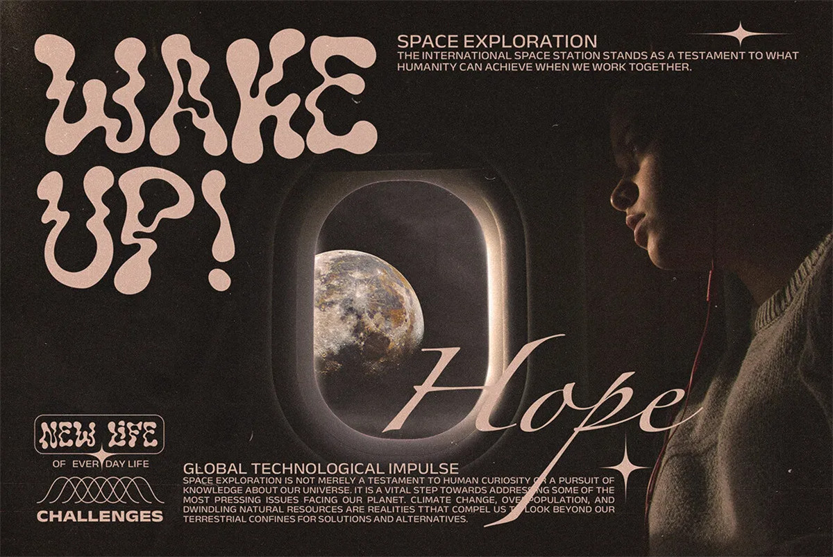 英文字体:复古趣味迷幻流体波浪微重力Y2K标题手写涂鸦排版装饰字体设计 The Nebula Flow Font 设计素材 第4张-素材湾丨精选海外优质设计素材资源 英文字体:复古趣味迷幻流体波浪微重力Y2K标题手写涂鸦排版装饰字体设计 The Nebula Flow Font 设计素材 sucaiwan.com