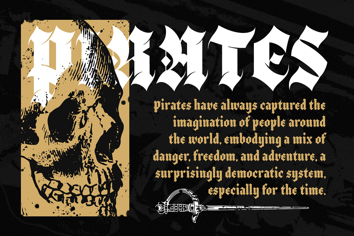 哥特式品牌海报包装徽标设计装饰英文字体安装包 Black Webs – Gothic Blackletter Typeface 设计素材 sucaiwan.com