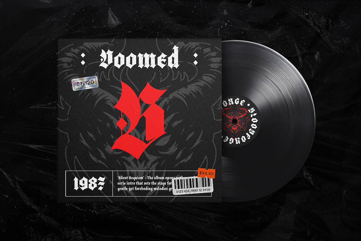 哥特式品牌海报包装徽标设计装饰英文字体安装包 Black Webs – Gothic Blackletter Typeface 设计素材 sucaiwan.com