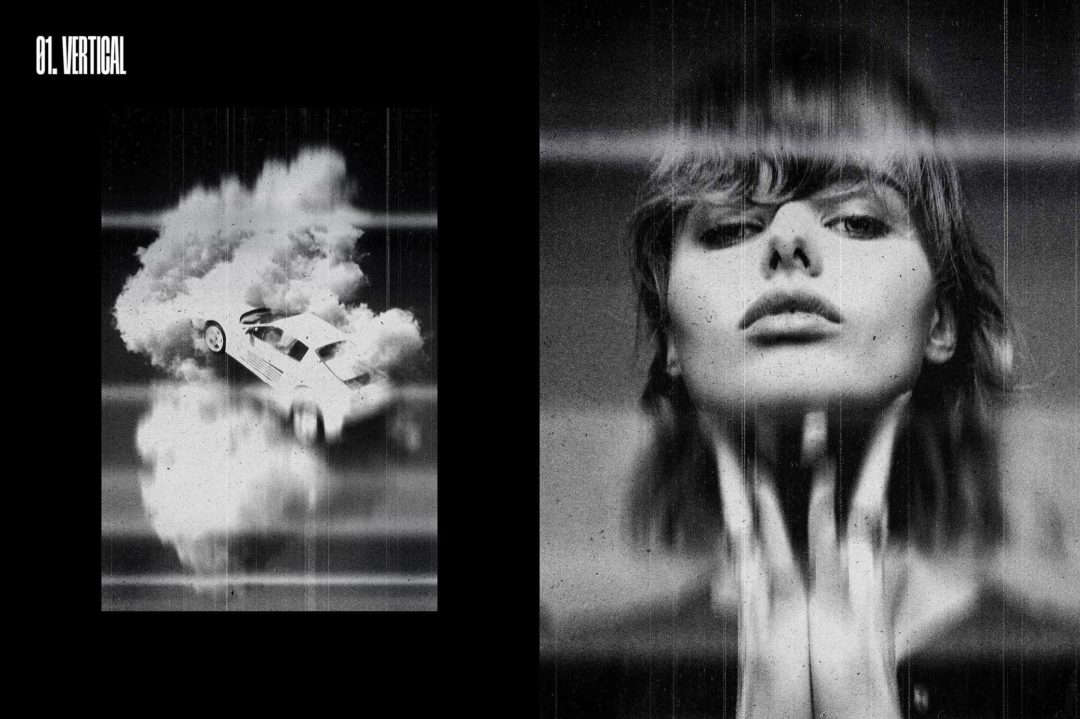 做旧黑白老式打印复印划痕照片效果PS修图特效滤镜插件样机模板素材 Broken Copier Photo Effects 插件预设 sucaiwan.com