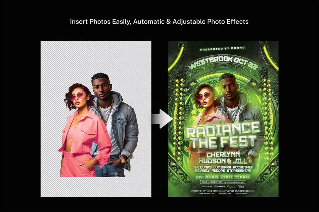 未来美学霓虹灯效果DJ音乐海报设计PSD素材 DJ Flyer Template 图片素材 第4张-素材湾丨精选海外优质设计素材资源 未来美学霓虹灯效果DJ音乐海报设计PSD素材 DJ Flyer Template 图片素材 sucaiwan.com