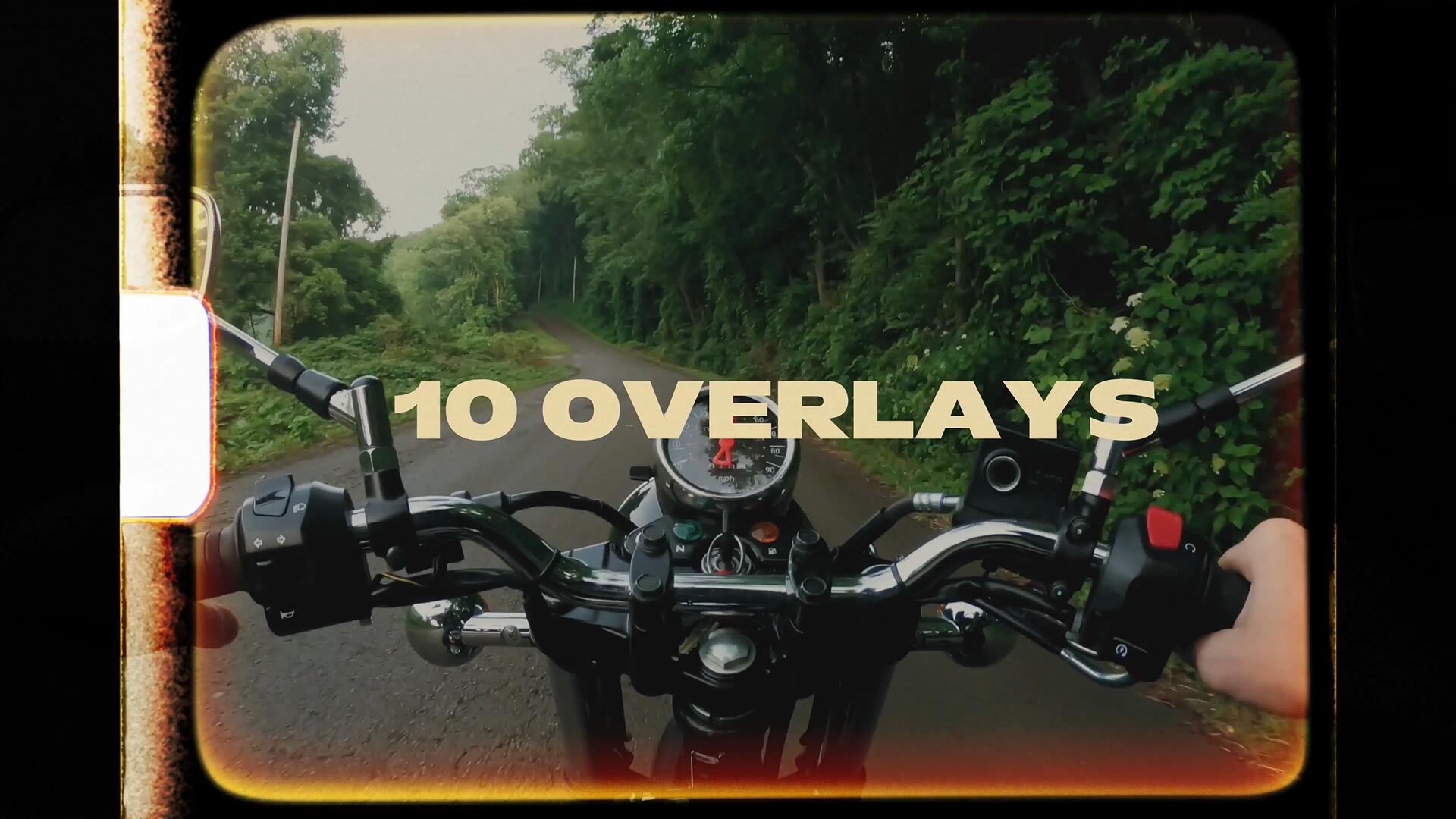 复古电影美学8mm胶片帧镜头方形圆角边框遮罩颗粒视频叠加层素材 , sucaiwan.com