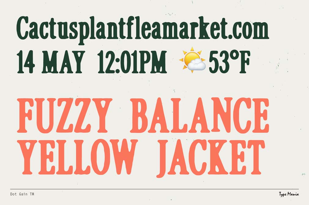 复古时髦印刷喷涂字体瑕疵邋遢现代趣味涂鸦艺术海报设计封面标题排版衬线字体 Dot Gain TM – Cozy Serif 设计素材 第5张-素材湾丨精选海外优质设计素材资源 复古时髦印刷喷涂字体瑕疵邋遢现代趣味涂鸦艺术海报设计封面标题排版衬线字体 Dot Gain TM – Cozy Serif 设计素材 sucaiwan.com