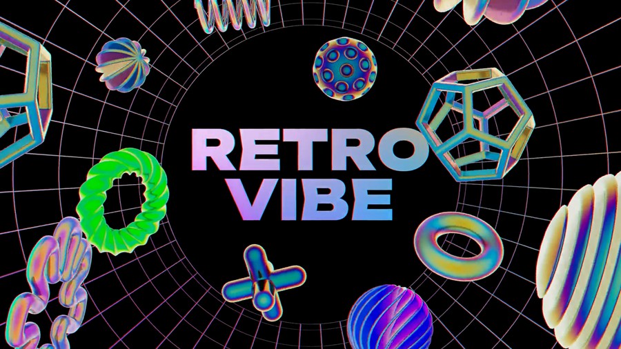 AE模板：Y2k Shapes Intro 时尚3D全息Y2K风格视频标题开场动画元素AE模板 影视音频 sucaiwan.com