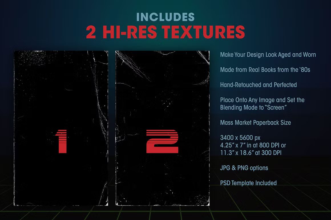 复古破旧污垢灰尘80年代书籍封面纹理Photoshop模板/PNG素材 Worn 80s Paperback Book Textures 图片素材 第2张-素材湾丨精选海外优质设计素材资源 复古破旧污垢灰尘80年代书籍封面纹理Photoshop模板/PNG素材 Worn 80s Paperback Book Textures 图片素材 sucaiwan.com