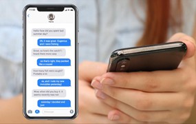 FCPX插件:iPhone短信微信文本视频对话弹窗效果包