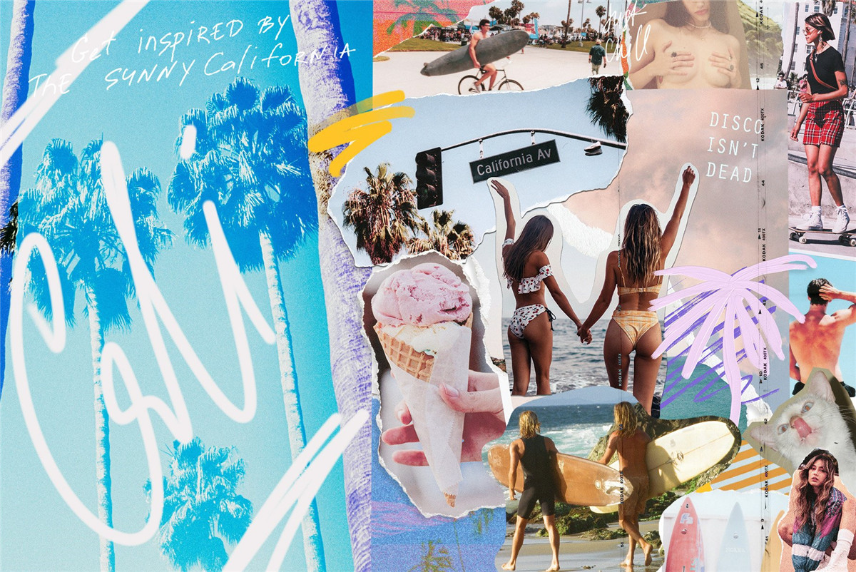 381个复古夏日涂鸦艺术拼贴手绘笔迹相框撕纸手账剪贴画纸张肌理PNG免扣混合设计套装 Cali Vibes Mixed Media Collage Set 图片素材 第5张-素材湾丨精选海外优质设计素材资源 381个复古夏日涂鸦艺术拼贴手绘笔迹相框撕纸手账剪贴画纸张肌理PNG免扣混合设计套装 Cali Vibes Mixed Media Collage Set 图片素材 sucaiwan.com