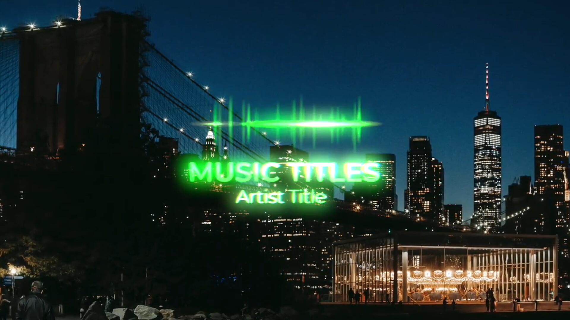 FCPX插件：8个自定义音乐标题音频可视化波形动画效果 , sucaiwan.com