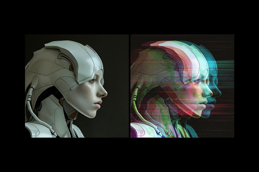 三重错位故障毛刺浮雕照片效果Ps修图特效滤镜样机素材 Glitching Anaglyph Photo Effect 插件预设 第2张-素材湾丨精选海外优质设计素材资源 三重错位故障毛刺浮雕照片效果Ps修图特效滤镜样机素材 Glitching Anaglyph Photo Effect 插件预设 sucaiwan.com