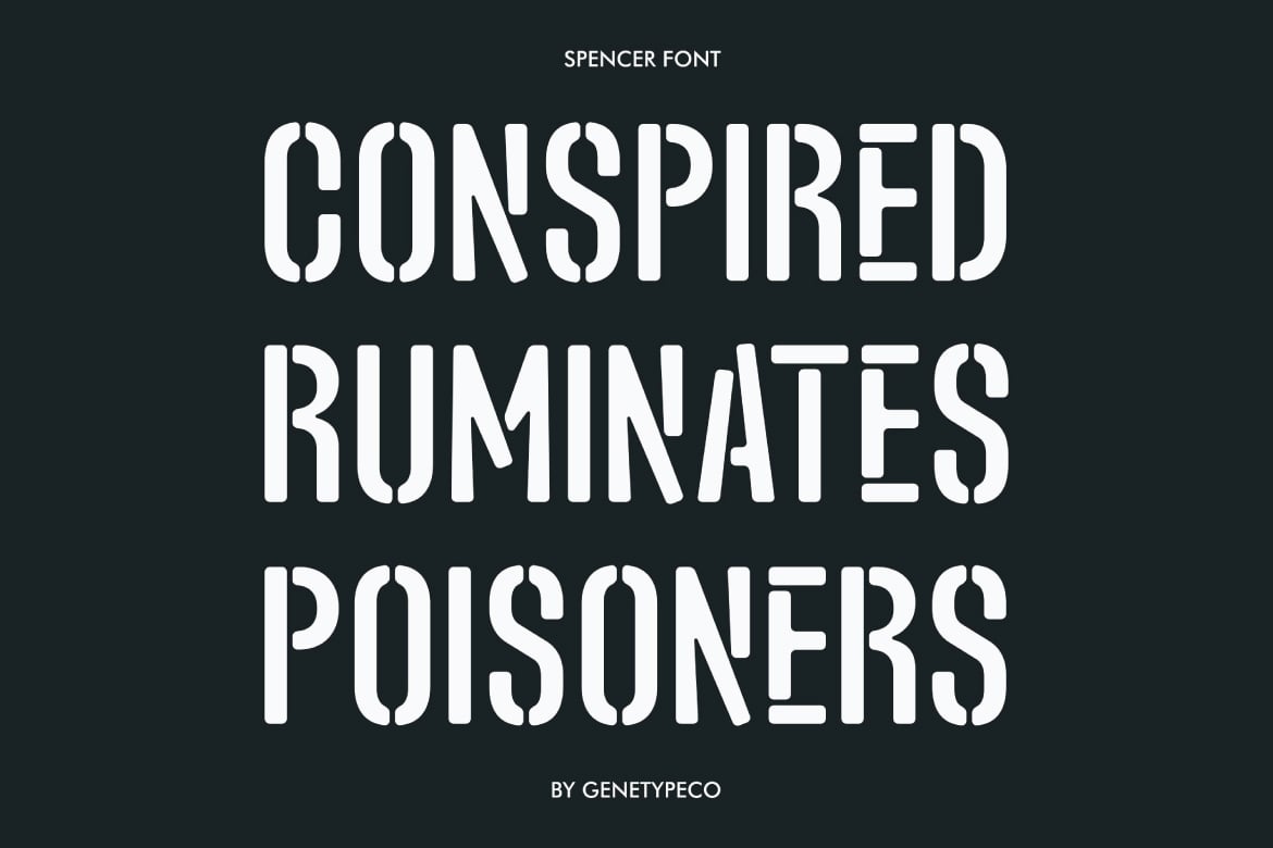 复古怀旧品牌海报徽标设计无衬线英文字体安装包 Spencer 设计素材 第3张-素材湾丨精选海外优质设计素材资源 复古怀旧品牌海报徽标设计无衬线英文字体安装包 Spencer 设计素材 sucaiwan.com