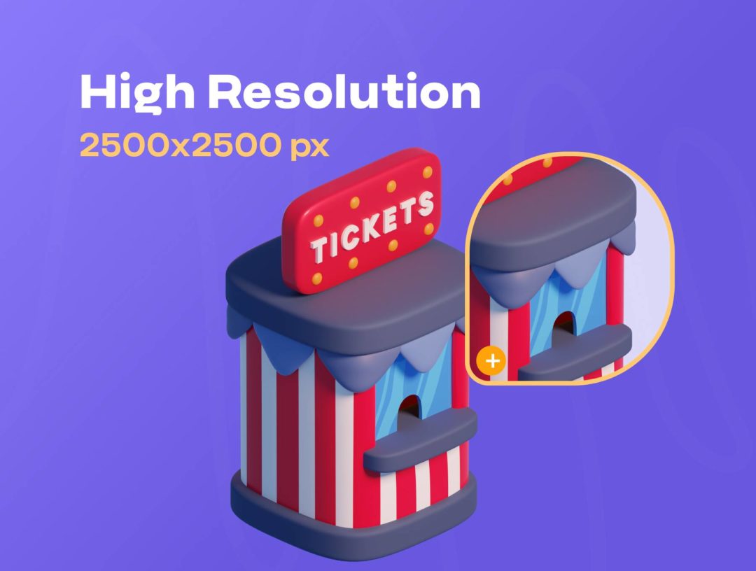 15款独特电影影院3D插图图标Icons设计Blender/PNG格式素材 Movie & Cinema 3D icon Pack 图标素材 sucaiwan.com