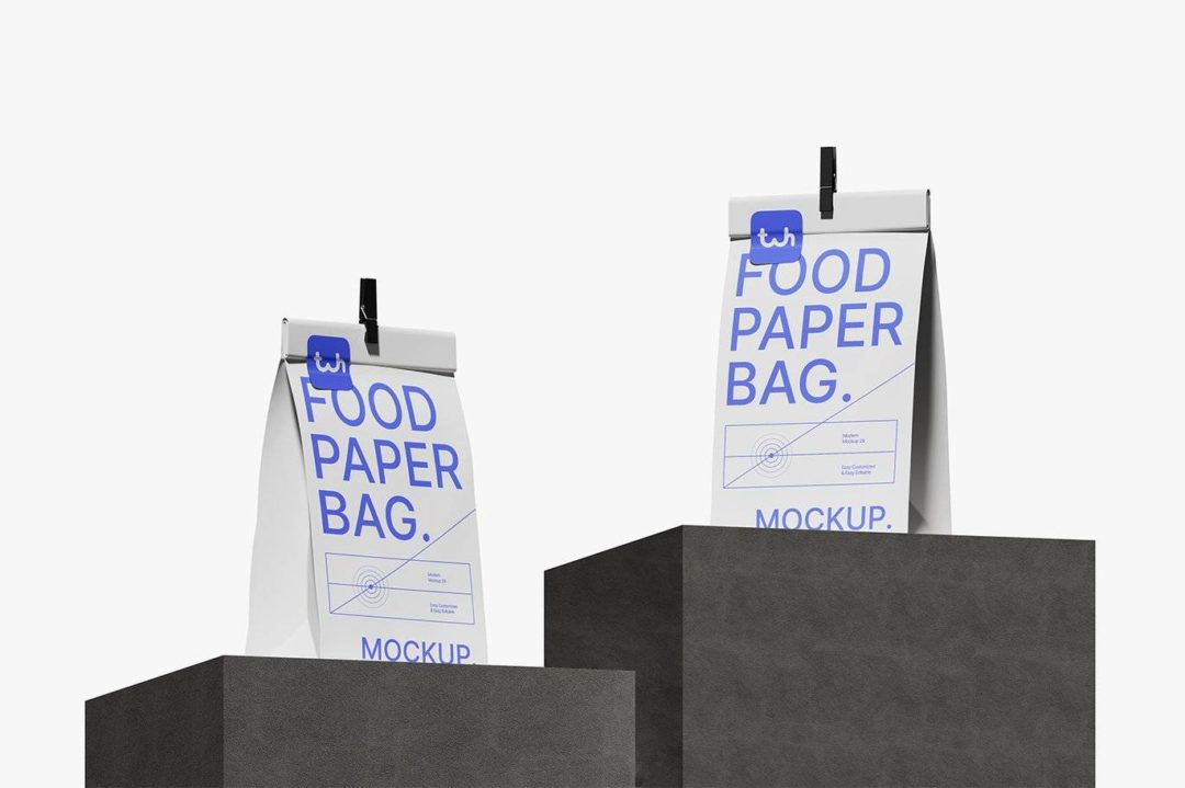 时尚真实食品咖啡包装纸袋设计展示效果图PS贴图样机模板素材 Food Paper Bag Packaging Mockup | 004 样机素材 第2张-素材湾丨精选海外优质设计素材资源 时尚真实食品咖啡包装纸袋设计展示效果图PS贴图样机模板素材 Food Paper Bag Packaging Mockup | 004 样机素材 sucaiwan.com