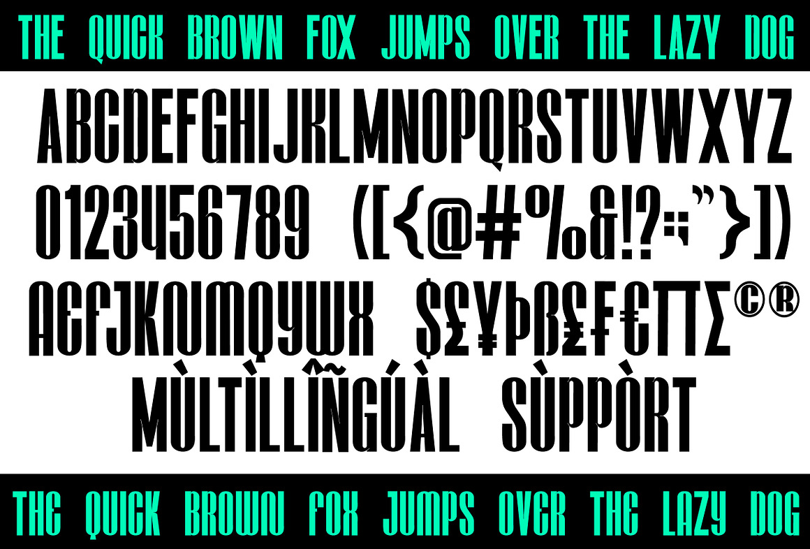 现代极简杂志海报徽标设计无衬线英文字体安装包 Hunga – Condensed Type 设计素材 sucaiwan.com