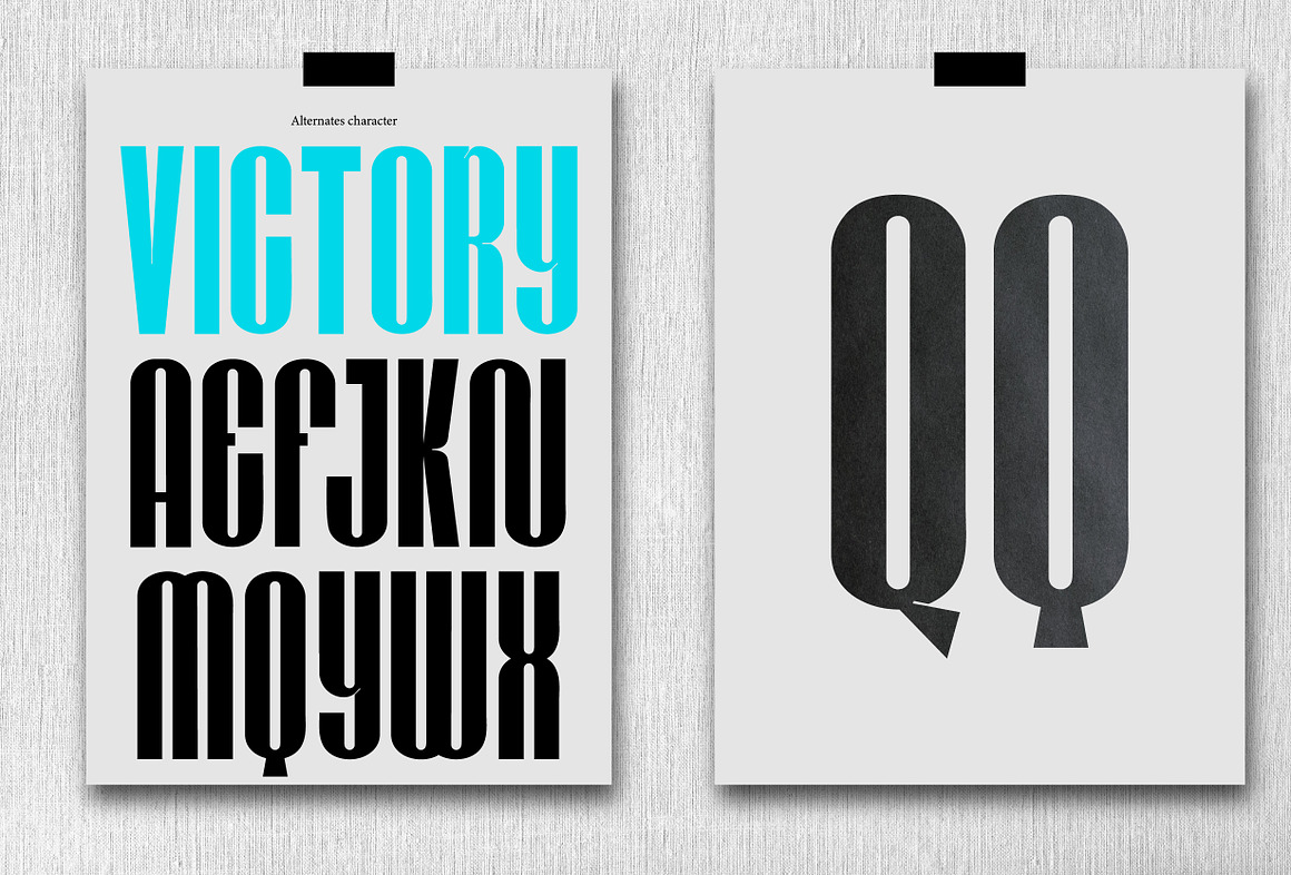 现代极简杂志海报徽标设计无衬线英文字体安装包 Hunga – Condensed Type 设计素材 sucaiwan.com