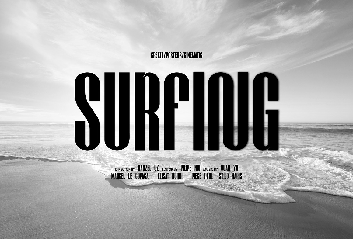 现代极简杂志海报徽标设计无衬线英文字体安装包 Hunga – Condensed Type 设计素材 sucaiwan.com