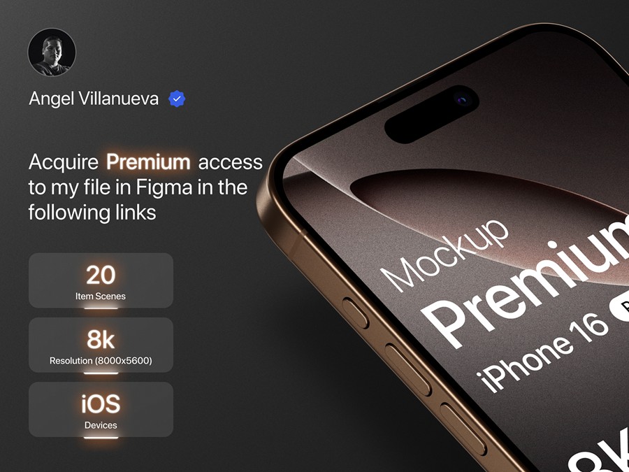 40款高级全新苹果iPhone 16 Pro手机APP UI设计效果图Ps展示样机模板 Premium iPhone 16 Pro Mockup 样机素材 第4张-素材湾丨精选海外优质设计素材资源 40款高级全新苹果iPhone 16 Pro手机APP UI设计效果图Ps展示样机模板 Premium iPhone 16 Pro Mockup 样机素材 sucaiwan.com