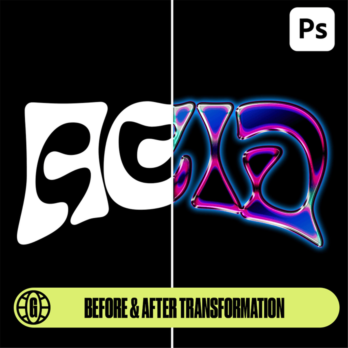 潮流酸性彩色金属镀铬3D立体文字标题LOGO设计PS文本样式模板 GFX WRLD - ACID TRIP TEXT STYLES 2-PACK 插件预设 第6张-素材湾丨精选海外优质设计素材资源 潮流酸性彩色金属镀铬3D立体文字标题LOGO设计PS文本样式模板 GFX WRLD - ACID TRIP TEXT STYLES 2-PACK 插件预设 sucaiwan.com