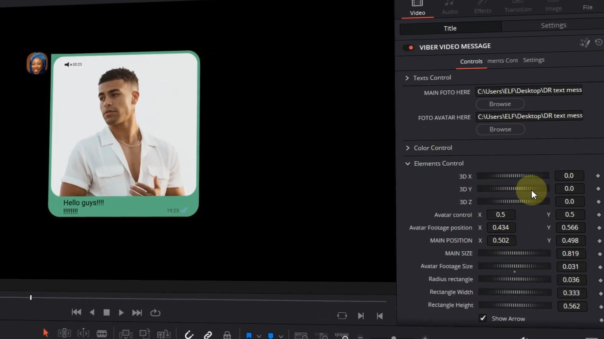 达芬奇预设：短信微信语音文本图像对话聊天记录弹窗动画效果包 , sucaiwan.com