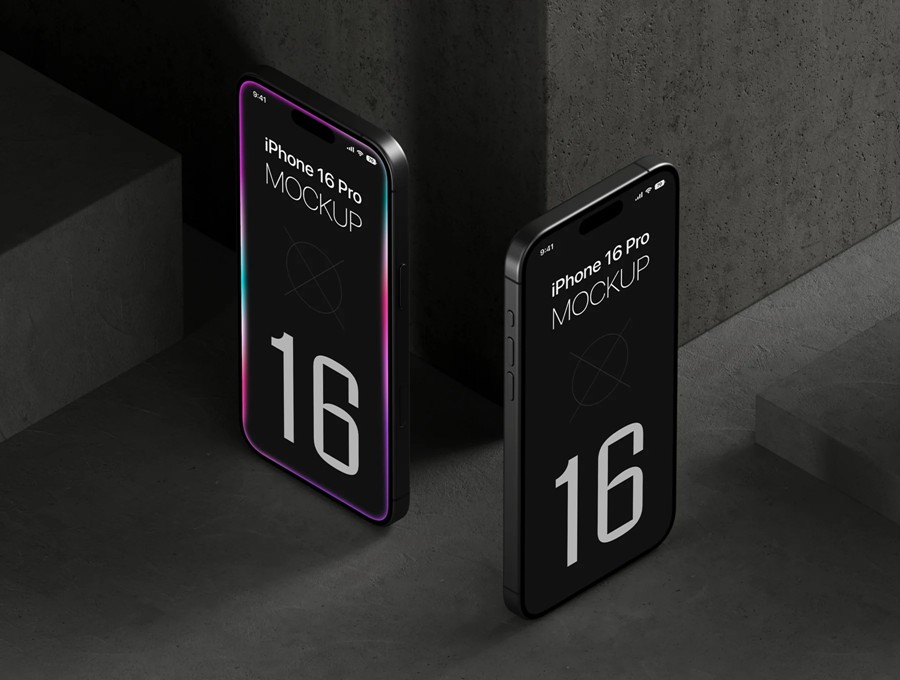 20款工业风APP UI界面设计苹果iPhone 16 Pro屏幕演示效果图PS贴图样机模板 20 iPhone 16 Pro Mockups Vol.01 样机素材 第3张-素材湾丨精选海外优质设计素材资源 20款工业风APP UI界面设计苹果iPhone 16 Pro屏幕演示效果图PS贴图样机模板 20 iPhone 16 Pro Mockups Vol.01 样机素材 sucaiwan.com