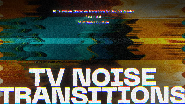 10种4K电视故障转场过渡达芬奇预设DaVinci Resolve Macros TV Noise Transitions 插件预设 sucaiwan.com