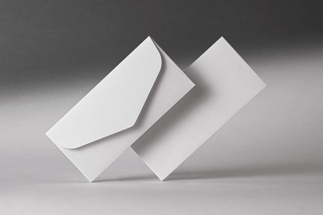 时尚逼真Vi品牌Logo设计办公文具信封展示PS贴图样机模板素材 Stationery Letter Envelope Psd Mockup Set 样机素材 sucaiwan.com