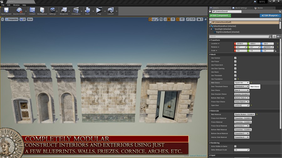 UE模型 古典罗马建筑室内环境3D模型素材 Unreal Engine Rome Fantasy Pack II 样机素材 第10张-素材湾丨精选海外优质设计素材资源 UE模型 古典罗马建筑室内环境3D模型素材 Unreal Engine Rome Fantasy Pack II 样机素材 sucaiwan.com